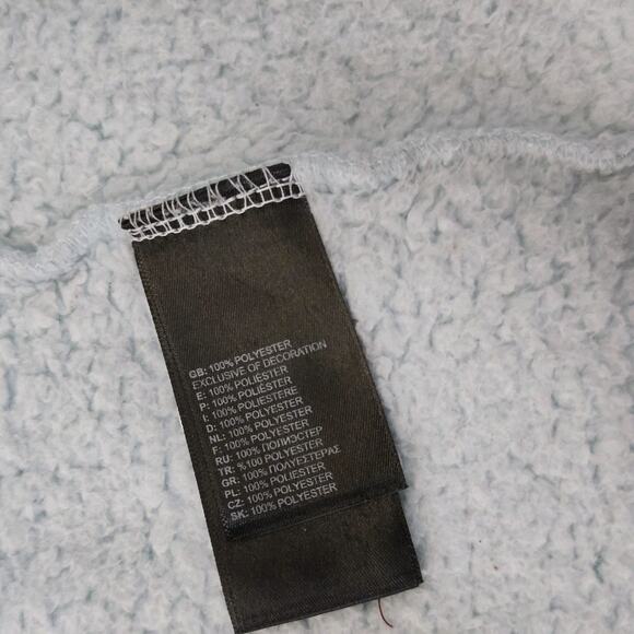 The North Face Jacket Girl's Size 10-12 Light Blue Fleece Full Zip - Picture 6 of 7